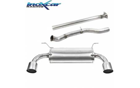 Catback Silencieux Inox sorties D+G Racing 114mm + tube central Toyota GR86 2l4i