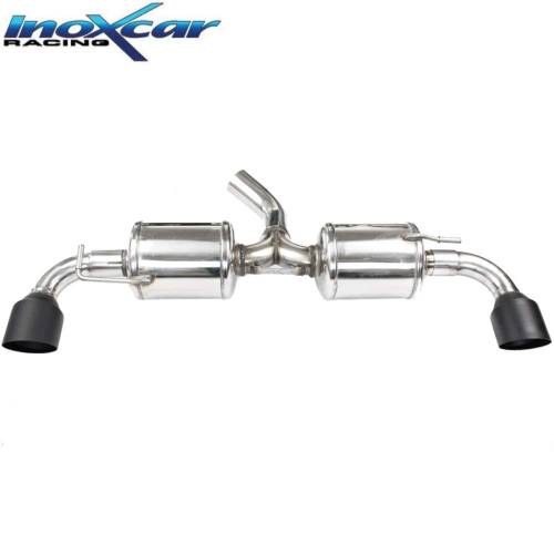 Silencieux échappement Inox sorties D+G Racing Black 100mm Toyota Yaris GR 1l6 Tube 65mm