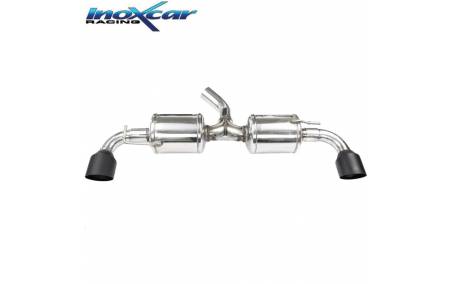 Silencieux échappement Inox sorties D+G Racing Black 100mm Toyota Yaris GR 1l6 Tube 65mm