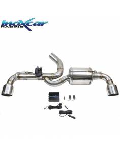 Silencieux échappement Inox avec valve sorties D+G Racing 100mm Toyota Yaris GR 1l6 Tube 65mm
