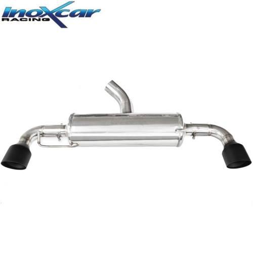 Silencieux échappement Inox sorties D+G Racing Black 100mm Toyota Yaris GR 1l6 Tube 70mm