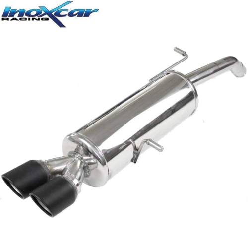 Silencieux échappement Inox sorties X-Race Black 2x80mm DS3 1l6 16v Turbo
