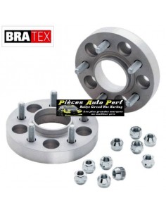 2 Elargisseurs de voie Double boulonnerie Double centrage Epaisseur 45mm AUDI A3 Type 8P