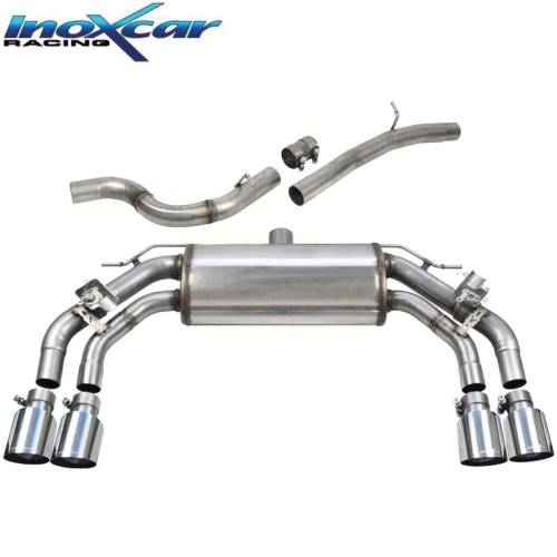 Silencieux échappement Inox 2x2 sorties Racing avec valves Cupra Framentor VZ 2l0 TSi