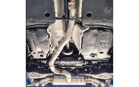 Silencieux échappement Inox 2x2 sorties Racing avec valves Cupra Framentor VZ 2l0 TSi sur véhicule