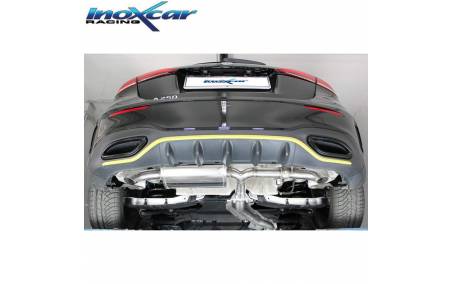 Silencieux échappement Inox avec valves Mercedes A250 2l0 4WD sur véhicule