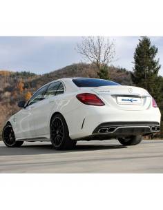 Silencieux échappement Inox avec valves Mercedes C63 AMG S 2