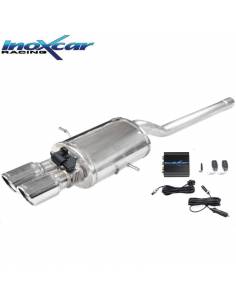 Silencieux échappement Inox avec valve sorties X-Race 2x80mm Mini Cooper S R56 1l6