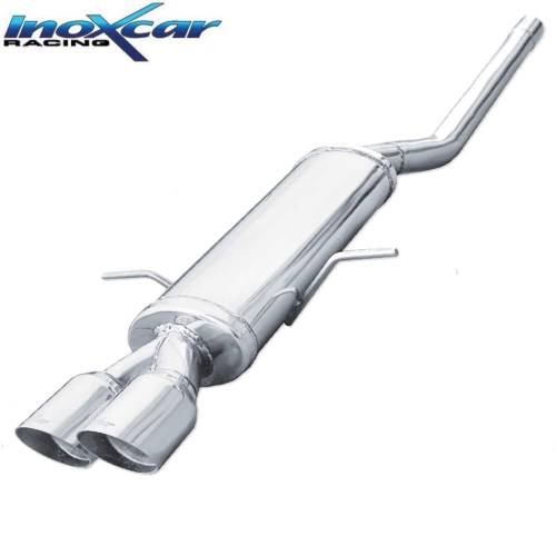 Silencieux échappement Inox sorties Racing 2x80mm Mini Cooper S R56 1l6 184cv