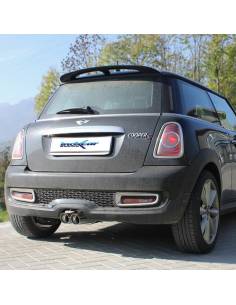 Silencieux échappement Inox sorties Racing 2x80mm Mini Cooper S R56 1l6 184cv 2