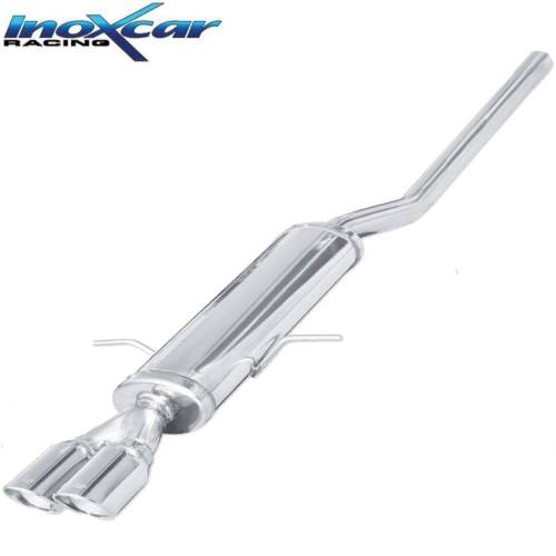 Silencieux échappement Inox sorties X-Race 2x80mm Mini Cooper S Coupé R58 1l6 184cv