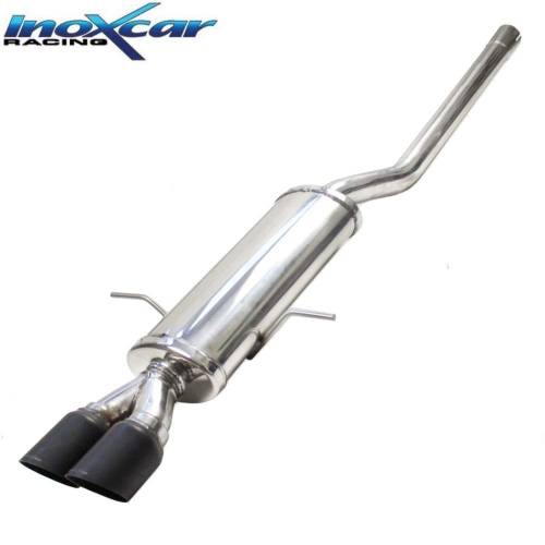 Silencieux échappement Inox sorties Racing Black 2x80mm Mini Cooper S Coupé R58 1l6 184cv