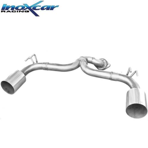 Terminal racing Inox sans silencieux sorties Racing D+G 114mm Mitsubishi Lancer Evo 10