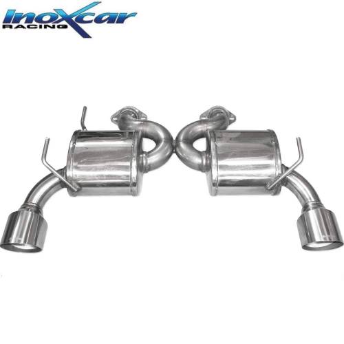 Silencieux échappement Inox sorties D+G Racing 114mm Nissan 370 Z