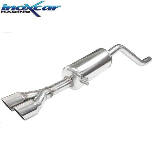 Silencieux échappement Inox sortie Racing 2x80mm Opel Corsa F 1l2 T GS-Line