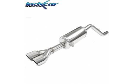 Silencieux échappement Inox sortie Racing 2x80mm Opel Corsa F 1l2 T GS-Line
