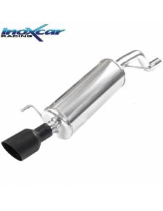 Silencieux échappement Inox sortie Racing Black 102mm Opel Corsa E GSi