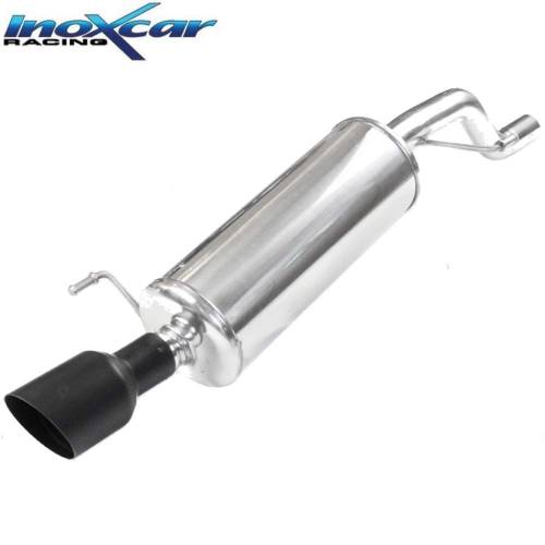 Silencieux échappement Inox sortie Racing Black 102mm Opel Corsa E GSi