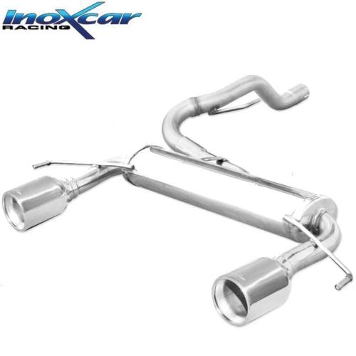 Silencieux échappement Inox sortie Ronde D+G 102mm Opel Corsa E OPC