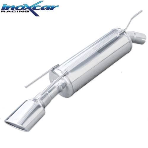 Silencieux échappement Inox sortie Ovale 120x80mm Opel Calibra 2l0 16v