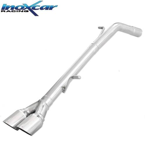 Terminal échappement Racing Inox sortie 2x80mm Peugeot 207 GTi