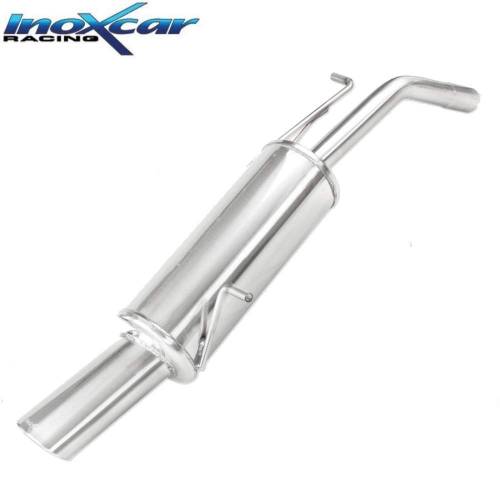 Silencieux échappement arrière Inox 1 sortie Ovale 120x80mm PEUGEOT 207 GTi
