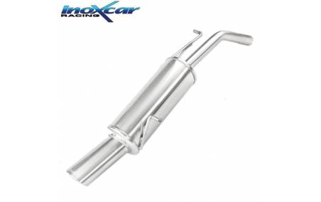 Silencieux échappement arrière Inox 1 sortie Ovale 120x80mm PEUGEOT 207 GTi