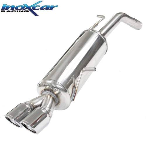Silencieux échappement Inox 2 sorties X-Race 80mm PEUGEOT 207 GTi