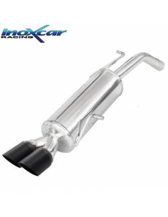 Silencieux échappement Inox 2 sorties Racing Black 80mm PEUGEOT 207 GTi