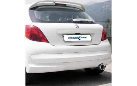 Ligne catback Inox sortie Racing 100mm Peugeot 207 THP sur véhicule
