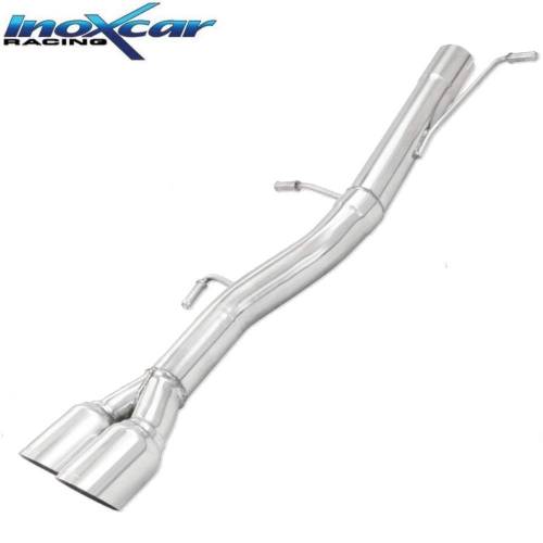 Terminal échappement Racing Inox sortie 2x80mm Peugeot 308 GTi 1l6 THP 200cv