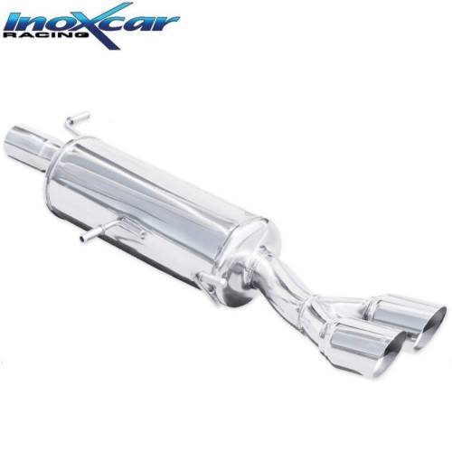 Silencieux échappement Inox sorties Racing 2x80mm Peugeot 208 1l6 GTi THP 200cv