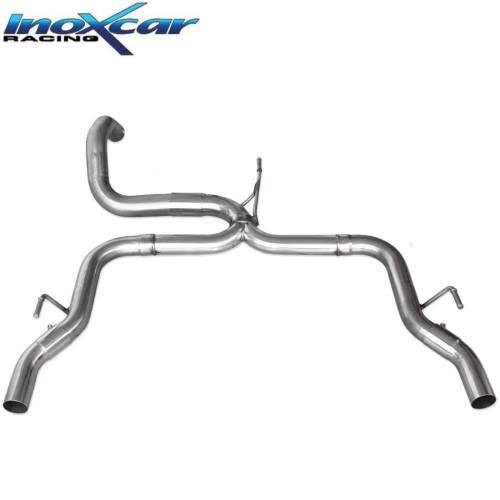 Terminal échappement Racing Inox sorties 2x54mm Peugeot 308 GTi 1l6 270cv
