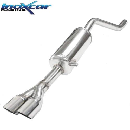 Silencieux échappement Inox sortie Racing 2x80mm Opel Corsa F 1l2T GS-Line