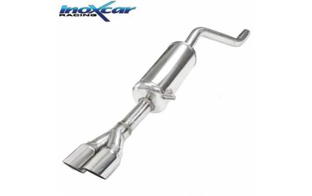 Silencieux échappement Inox sortie Racing 2x80mm Opel Corsa F 1l2T GS-Line