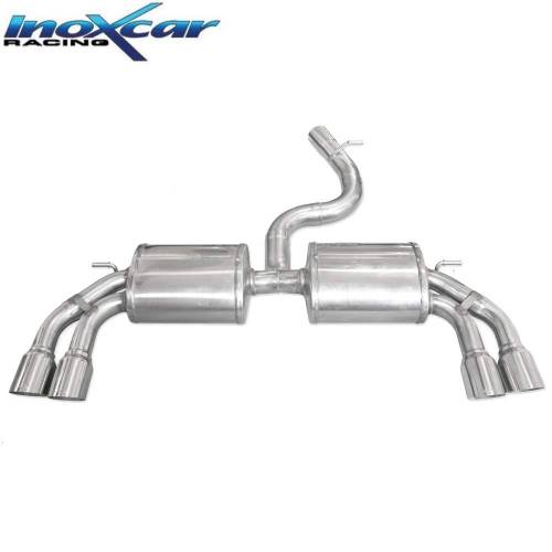 Silencieux échappement Inox 2x2 sorties racing Audi S3 8V 2l0 TFSi