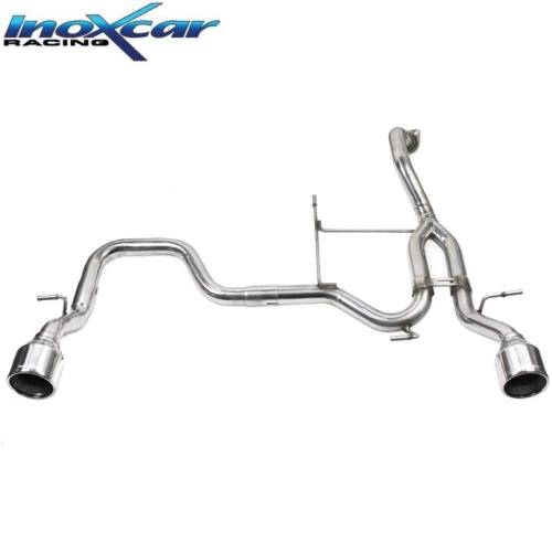 Terminal échappement Racing Inox 1 sortie Ronde D+G 102mm Suzuki Swift 1l4 Sport