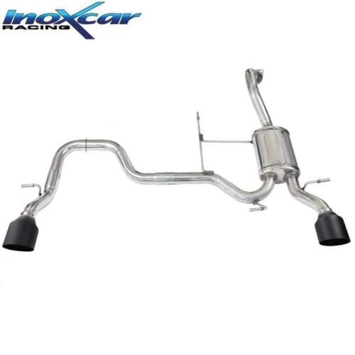 Silencieux échappement Inox sorties Racing Black D+G 100mm Suzuki Swift 1l4 Sport Hybrid