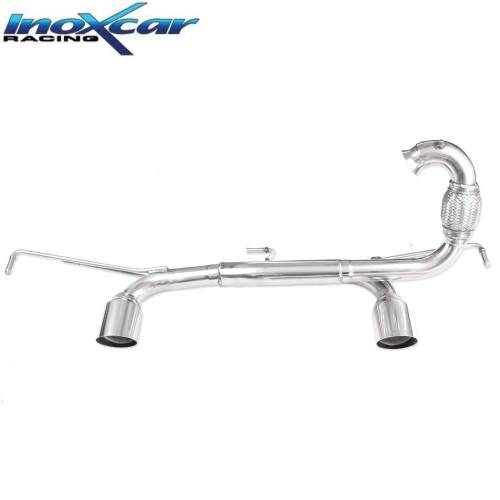 Terminal échappement Racing Inox 1 sortie D+G 80mm RENAULT Twingo 3 GT 900