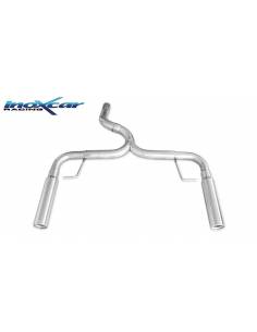 Terminal échappement Racing Inox 1 sortie D+G 80mm RENAULT Clio 3 RS