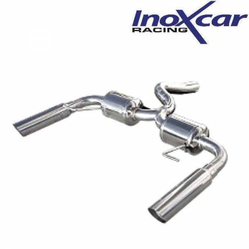 Silencieux échappement Inox D+G 1 sortie Ronde 80mm RENAULT Clio 3 RS