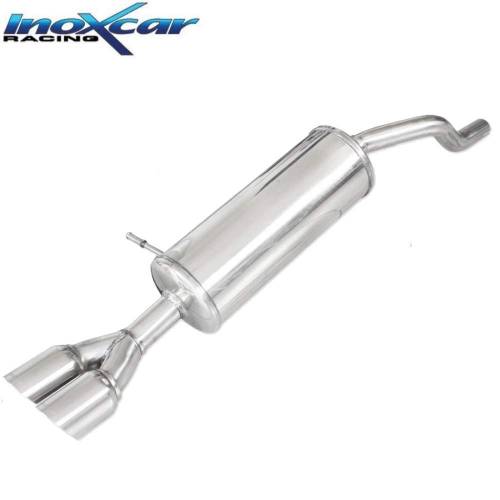 Silencieux échappement Inox 2 sorties Racing 80mm RENAULT Clio 4 1l5 DCi