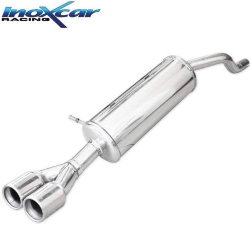 Silencieux échappement Inox 2 sorties Rondes 80mm RENAULT Clio 4 1l2 GT
