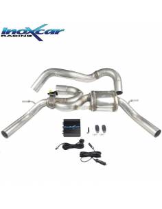 Silencieux échappement Inox avec valve sorties 50mm RENAULT Clio 4 RS Trophy