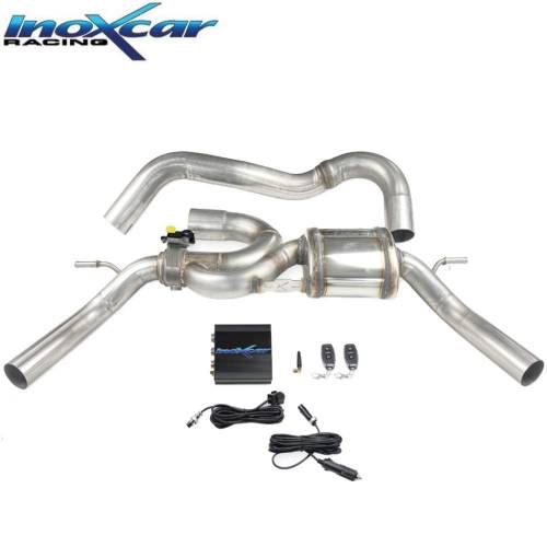 Silencieux échappement Inox avec valve sorties 50mm RENAULT Clio 4 RS Trophy