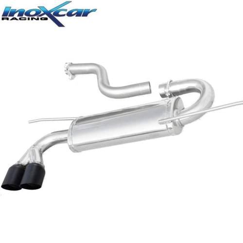 Silencieux échappement Inox 2 sorties Racing Black 80mm Volkswagen Sirocco 2l0 TDi 170cv