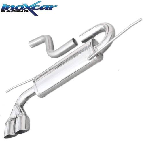 Silencieux échappement Inox 2 sorties Racing 80mm Volkswagen Sirocco 2l0 TDi 140cv