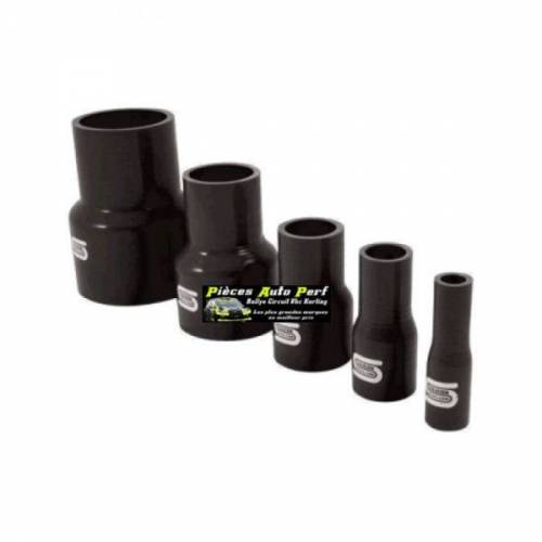 Durite Réducteur droit Silicone renforcé Noir Diamètre 22mm/19mm