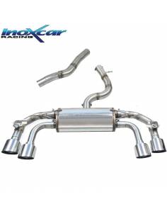 Silencieux échappement Inox 2x2 sorties Racing avec valve Volkswagen Golf 8 R 333cv