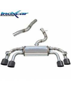 Silencieux échappement Inox 2x2 sorties Racing Black avec valve Volkswagen Golf 8 R 333cv